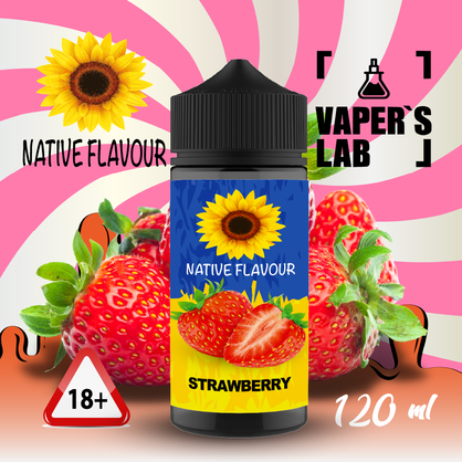 Фото жижка native flavour strawberry 120 ml