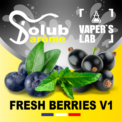 Фото, Видео, Лучшие вкусы для самозамеса Solub Arome "Fresh Berries v1" (Черника смородина мята ментол) 