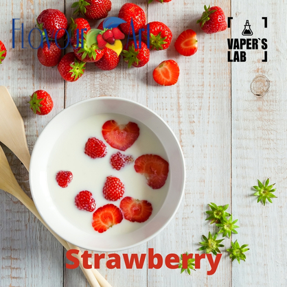 Фото на Aroma для вейпа FlavourArt Strawberry Клубника