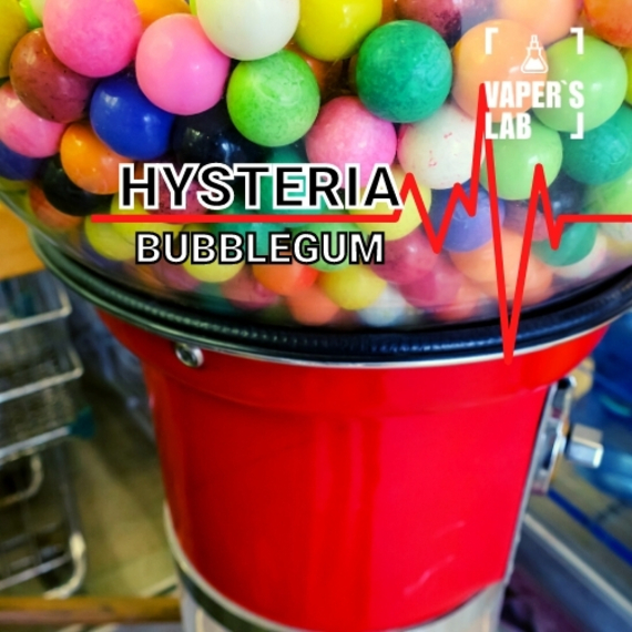 Відгуки на Безникотинову рідину Hysteria Bubblegum 30 ml