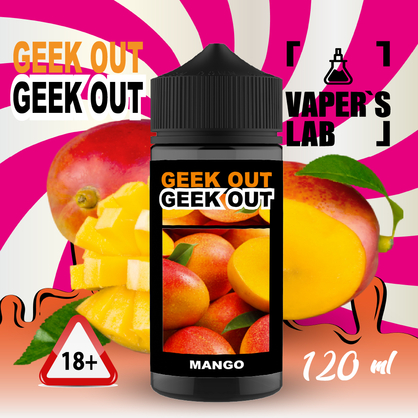 Фото купити заправку для електронної сигарети geek out - манго 120 мл