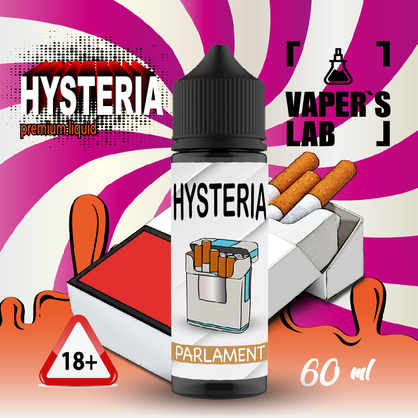 Фото заправки для электронных сигарет hysteria parlament 60 ml