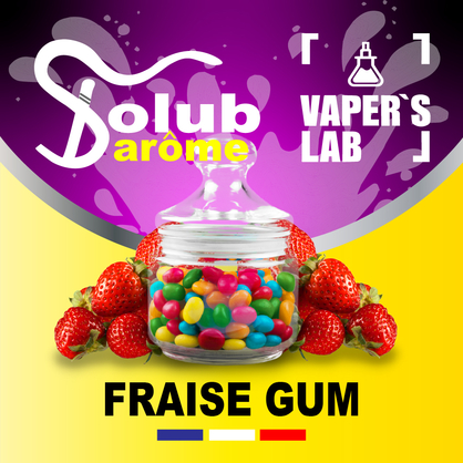 Фото, Видео, Аромки для вейпа Solub Arome "Fraise Gum" (Клубничная жвачка) 