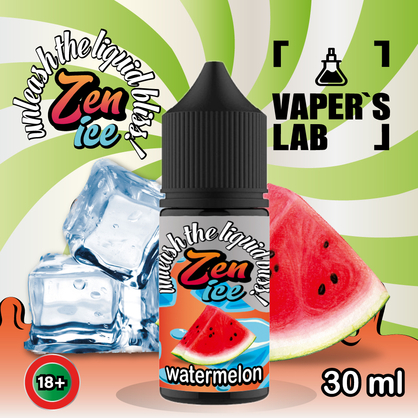 Фото сольова жижа top zen salt ice watermelon 30ml