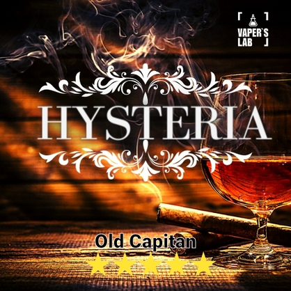 Фото рідина для електронних сигарет hysteria old captain 30 ml