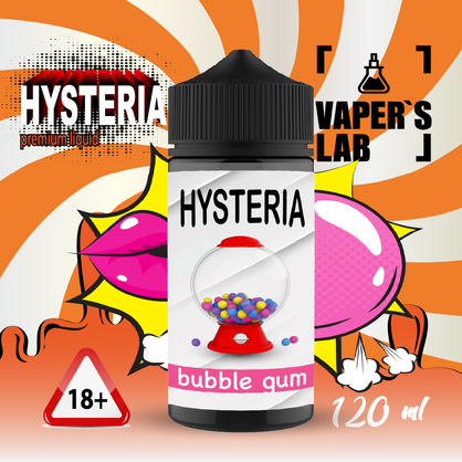 Фото рідини для вейпа hysteria bubblegum 100 ml