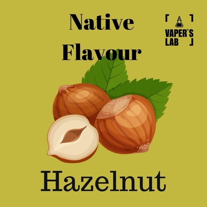 Фото безнікотинова рідина native flavour hazelnut 120 ml