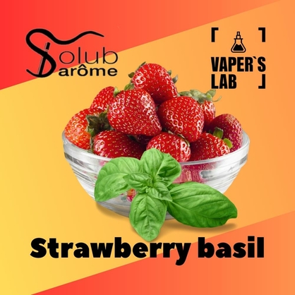 Фото, Відеоогляди на Преміум ароматизатор для електронних сигарет Solub Arome "Strawberry basil" (Полуниця з базиліком) 