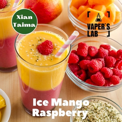 Фото, Видео, Аромки для вейпов Xi'an Taima "Ice Mango Raspberry" (Холодный манго и малина) 