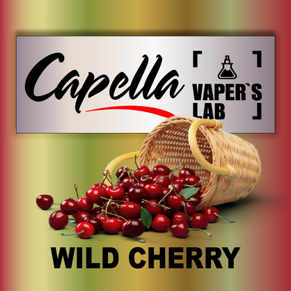 Фото на Ароматизатор Capella Wild Cherry with Stevia Дика Вишня