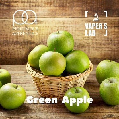 Фото, Відеоогляди на Натуральні ароматизатори для вейпів TPA "Green Apple" (Зелене яблуко) 