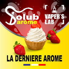 Преміум ароматизатор для електронних сигарет Solub Arome "La derniere Arome" (Полуничне печиво та вершки)