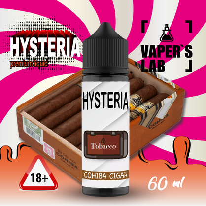 Фото жижа для вейпа hysteria cohiba cigar 30 ml