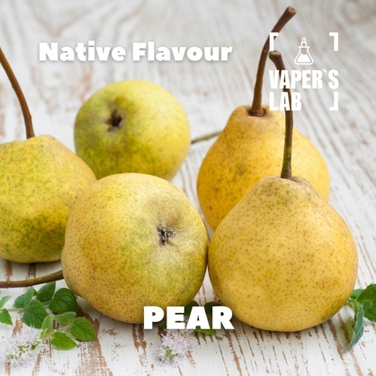 Фото, Відеоогляди на Натуральні ароматизатори для вейпів Native Flavour "Pear" 30мл 