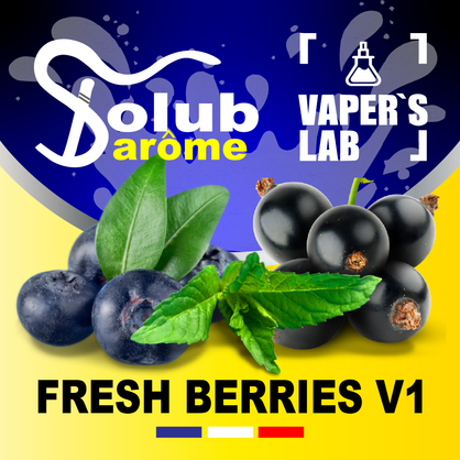 Фото, Видео, Лучшие вкусы для самозамеса Solub Arome "Fresh Berries v1" (Черника смородина мята ментол) 