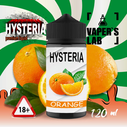 Фото рідина для вейпа без нікотину hysteria orange 100 ml