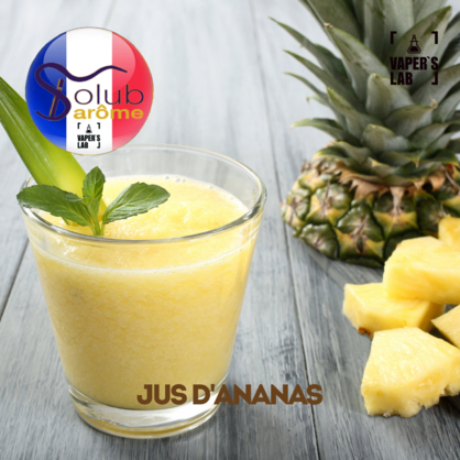 Фото, Видео, Ароматизатор для самозамеса Solub Arome "Jus d\'ananas" (Ананасовый сок) 