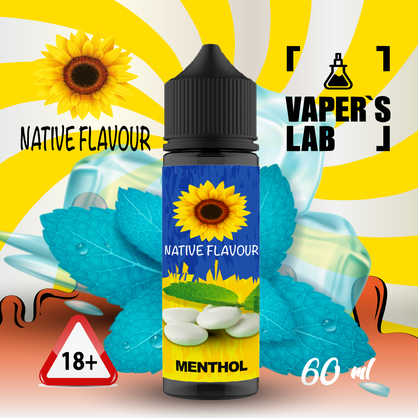 Фото купить заправку для вейпа native flavour menthol 60 ml
