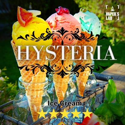 Фото купити заправку для електронної сигарети hysteria ice cream 30 ml