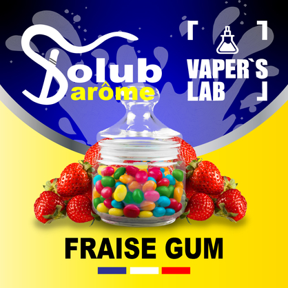 Фото, Видео, Аромки для вейпа Solub Arome "Fraise Gum" (Клубничная жвачка) 