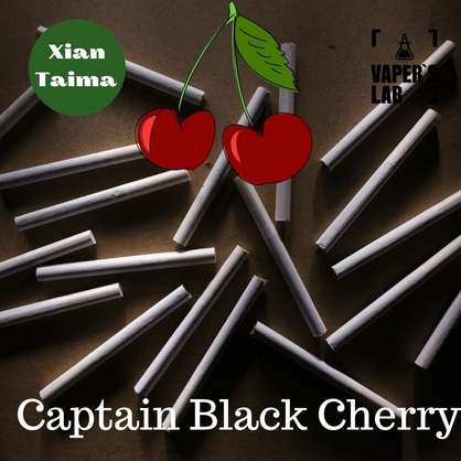 Фото, Видео, Aroma Фото, Видео, Компоненты для жидкостей Фото, Видео, Лучшие ароматизаторы для вейпа Xi'an Taima "Captain Black Cherry" (Капитан Блек вишня) 