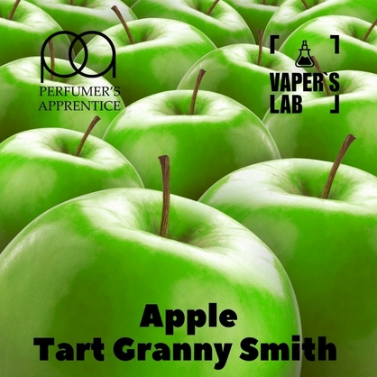 Фото, Видео, Премиум ароматизаторы для электронных сигарет TPA "Apple (Tart Granny Smith)" (Зеленое яблоко) 