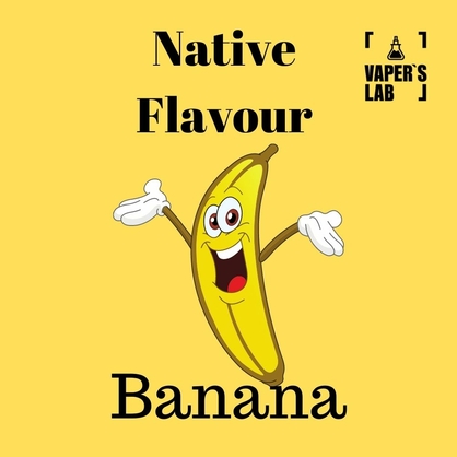 Фото, Видео на Жидкости для вейпа Native Flavour Banana 100 ml