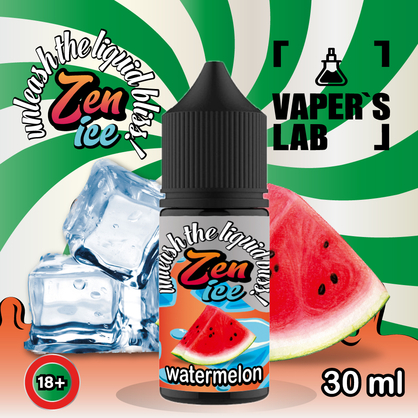 Фото сольова жижа top zen salt ice watermelon 30ml