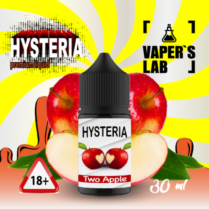 Фото, Видео на солевую жидкость для пода Hysteria Salt "Two Apple" 30 ml