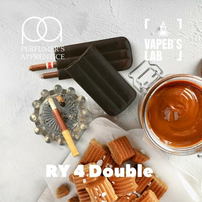Фото, Видео, Премиум ароматизаторы для электронных сигарет TPA "RY4 Double" (Табак с карамелью) 