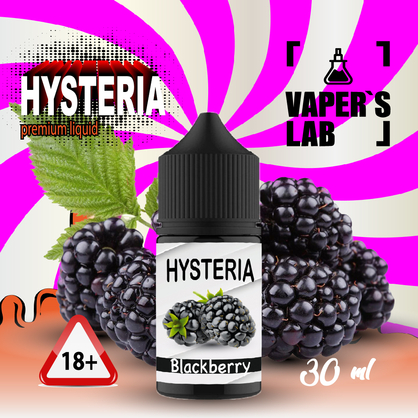 Фото, Видео на жидкость для пода Hysteria Salt "Blackberry" 30 ml