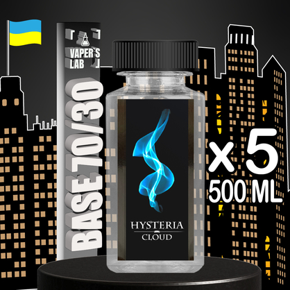  Фото, Видео Готовая база Hysteria Наборы базы для электронных сигарет 500 мл 5 шт