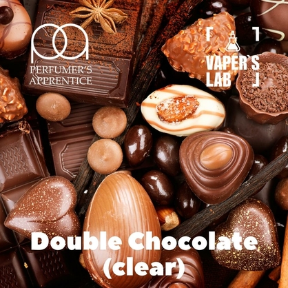 Фото, Видео, Натуральные ароматизаторы для вейпов TPA "Double Chocolate"(Clear) (Двойной шоколад) 