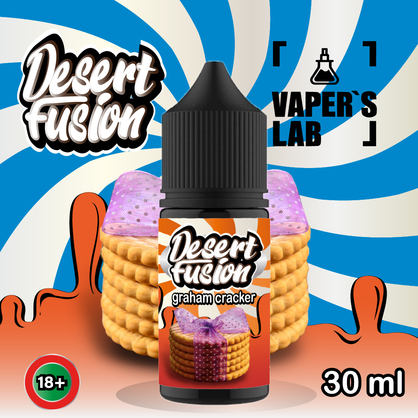 Фото сольова жижа top dessert fusion salt graham cracker 30 ml