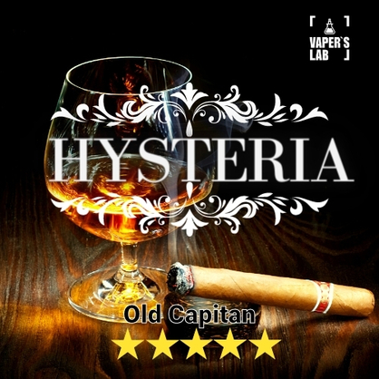 Фото, Видео на заправки для вейпа Hysteria Old Captain 30 ml