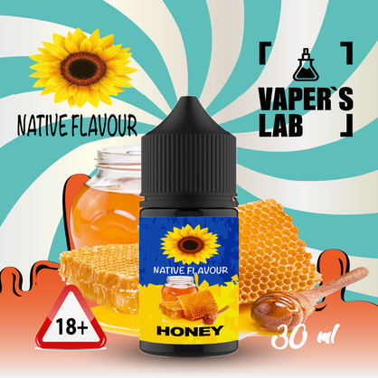 Фото сольова жижа top native flavour salt honey 30 ml