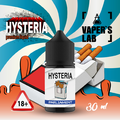 Фото, Видео на жижу для пода Hysteria Salt "Parlament" 30 ml