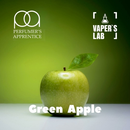 Фото, Відеоогляди на Натуральні ароматизатори для вейпів TPA "Green Apple" (Зелене яблуко) 