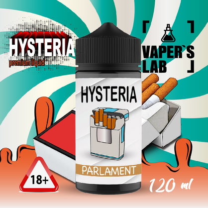 Фото заправка на вейп hysteria parlament 100 ml