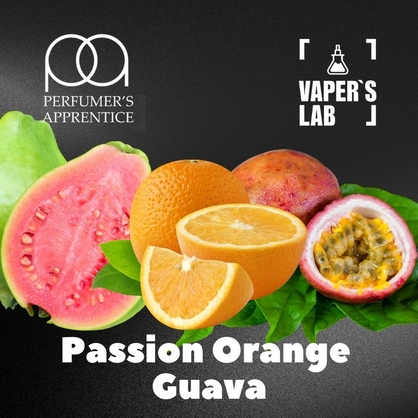 Фото, Видео, Аромки для вейпов TPA "Passion orange guava" (Маракуйя Апельсин Гуава) 