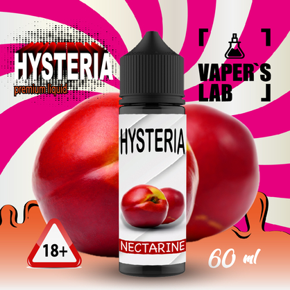 Фото купити заправку для електронної сигарети hysteria nectarine 30 ml