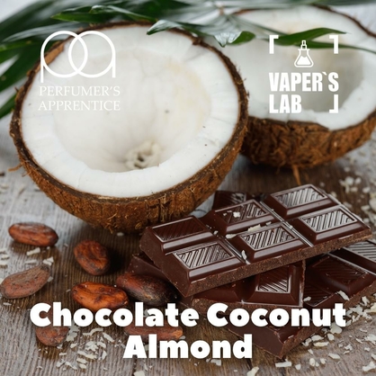 Фото, Видео, Премиум ароматизатор для электронных сигарет TPA "Chocolate Coconut Almond" (Шоколад кокос и миндаль) 