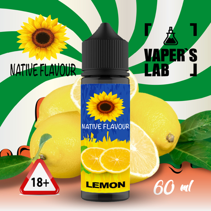 Фото рідина для підсистем native flavour lemon 60 ml