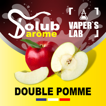 Фото, Видео, Ароматизаторы для жидкости вейпов Solub Arome "Double pomme" (Красное и зеленое яблоко) 