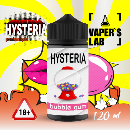 Фото жижа для вейпа без никотина купить hysteria bubblegum 100 ml