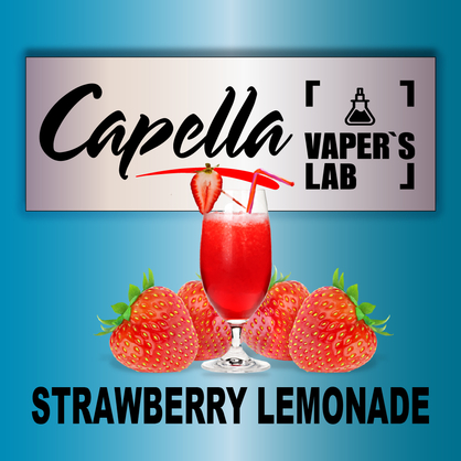 Фото на аромку Capella Strawberry Lemonade Клубничный лимонад