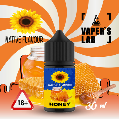 Фото сольова жижа top native flavour salt honey 30 ml