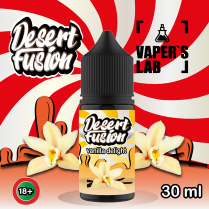 Фото жидкость для пода dessert fusion salt vanilla delight 30 ml