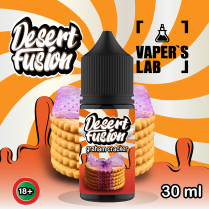 Фото сольова жижа top dessert fusion salt graham cracker 30 ml