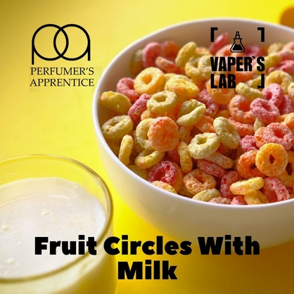 Фото, Відеоогляди на Кращі смаки для самозамісу TPA "Fruit Circles With Milk" (Фруктові кільця в молоці) 